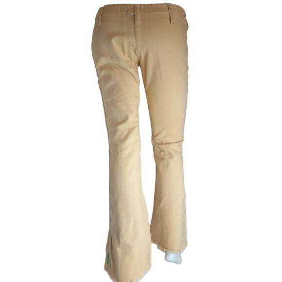 Vintage Love N Stuff Embroidered Low Rise Bell Bottom Jeans Mushrooms Read - Picture 2 of 13